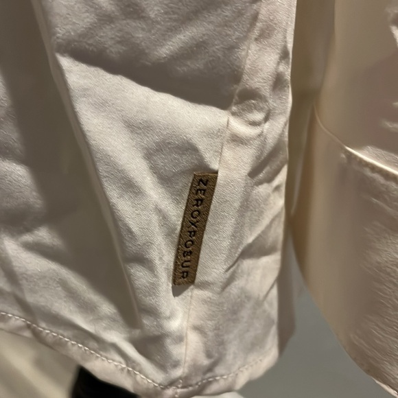 Zeroxposur size, large color, vanilla, sun protection, button-down top - Picture 5 of 13